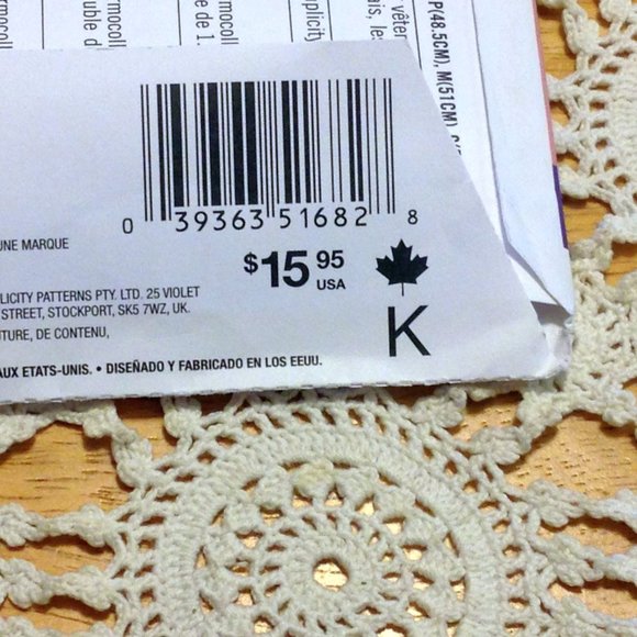 Sewing Pattern, Simplicity 1682 girls hat pattern, uncut - Picture 6 of 8